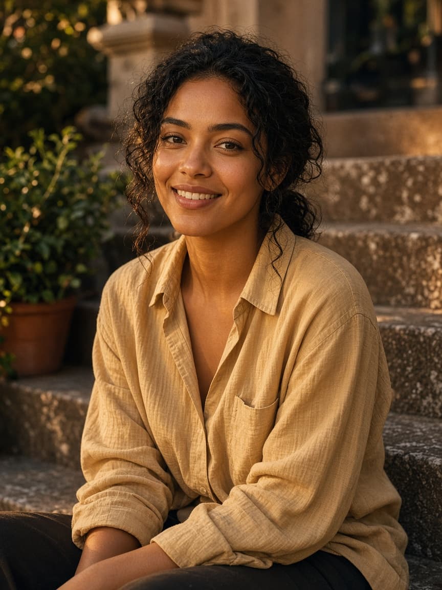 Portrait of June Pell, a fictional adult